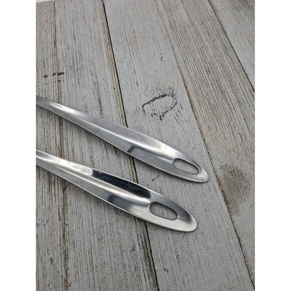 Vintage Set of 2 Meat Turning Fork 2 Prong 9 1/2" - Picture 3 of 6